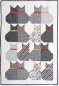 Preview: Anleitung für Quilt - Sitzende Katzen