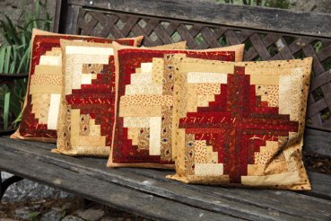 Anleitung für Quilt Log Cabin Kreise