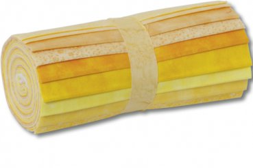 Stoffrolle 6 1/2 inch, ruhige Töne gelb