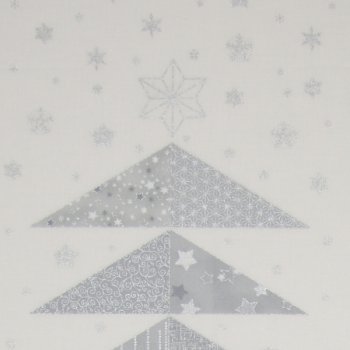 Panel 60 x 110 cm, Grau-silberner Weihnachtsbaum
