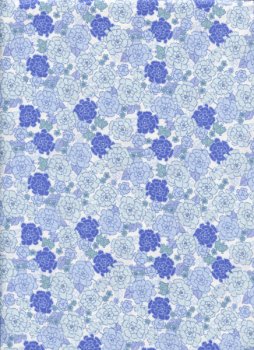Blütenteppich in Blautönen