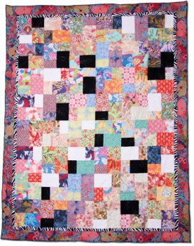 Nähanleitung Patchworkdecke Stoffquadrate Quilt Top