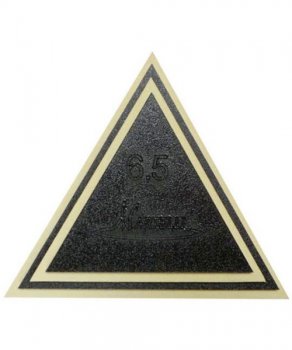 Antirutsch-Schablonenset - große 60°-Dreiecke 6,5-9,5 Inch