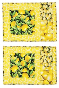 Anleitung für Tischset Zitrone