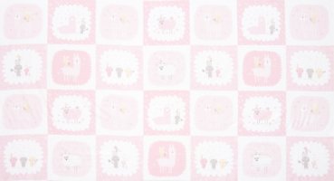 Panel 60 x 110 cm, Baby Freunde rosa