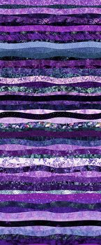 Mustervielfalt in Wellenstreifen, violett