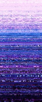 Mustervielfalt in Wellenstreifen, lila-blau