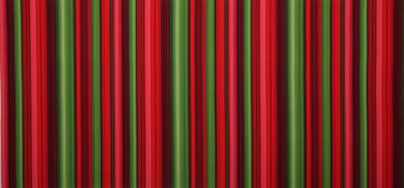 Bedruckter Stoff, Rot-grüne Streifen