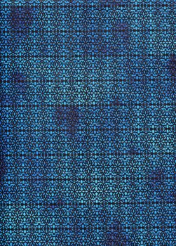 Baumwollstoff Blaues geometrisches Muster
