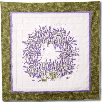 Anleitung für Quilt Watercolor-Lavendelkranz