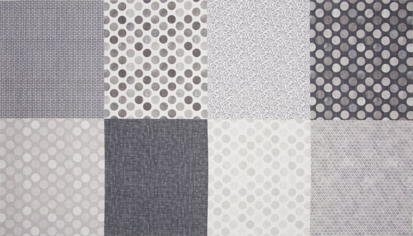Panel 200 x 110 cm, 8 verschiedene Muster, eher grau